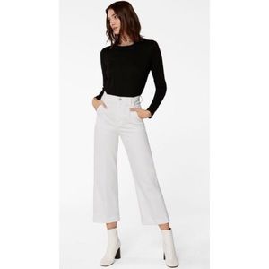 NWT J Brand Joan Crop Jeans Size 26 - White